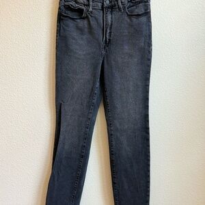 GOOD AMERICAN BLACK/GRAY JEANS (10)